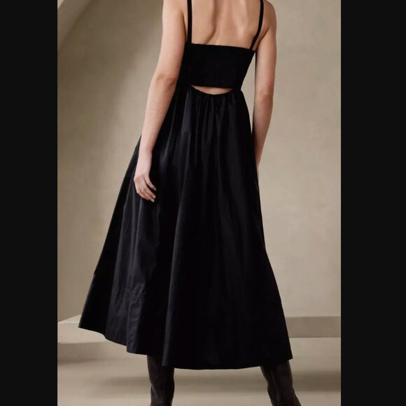 Banana Republic-  Isa Cotton Poplin Cutout Midi Dress- NWT - 2 - Picture 4 of 11